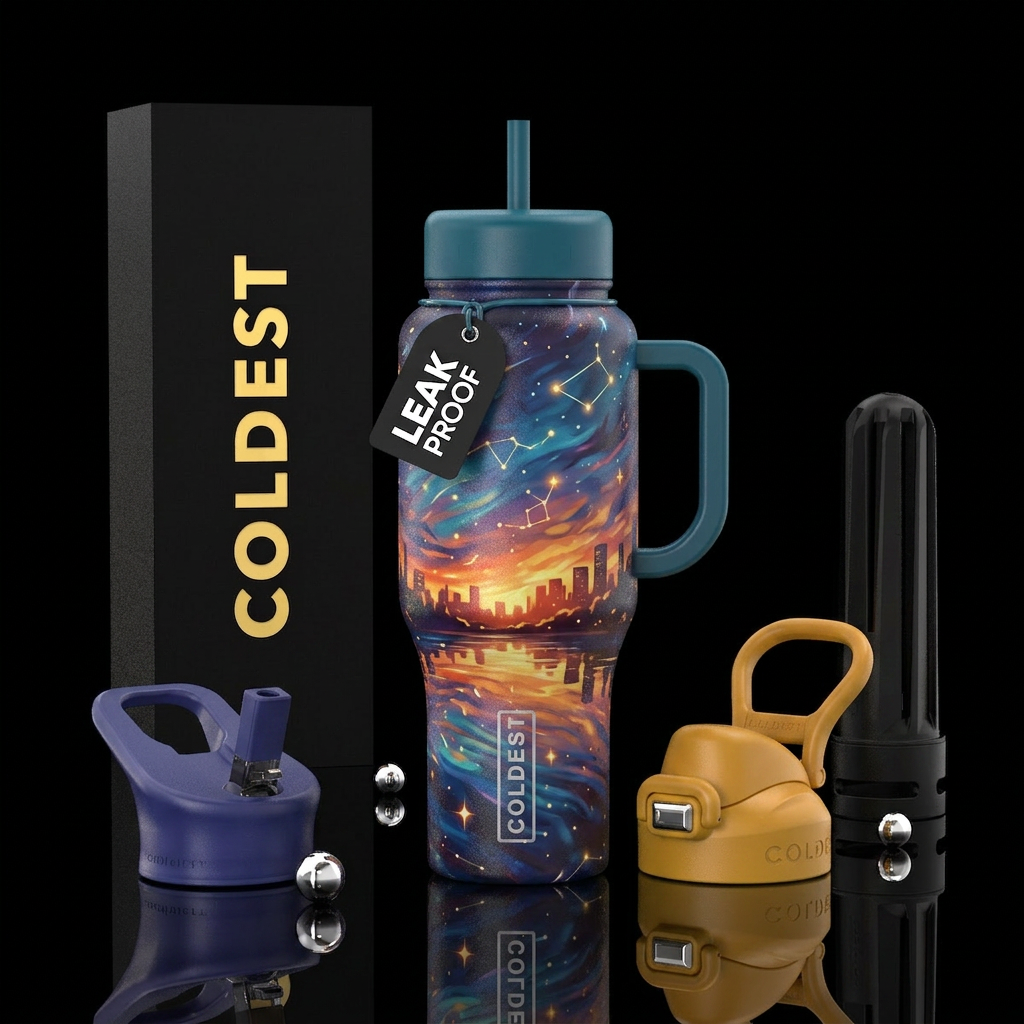 summer nights water bottle design