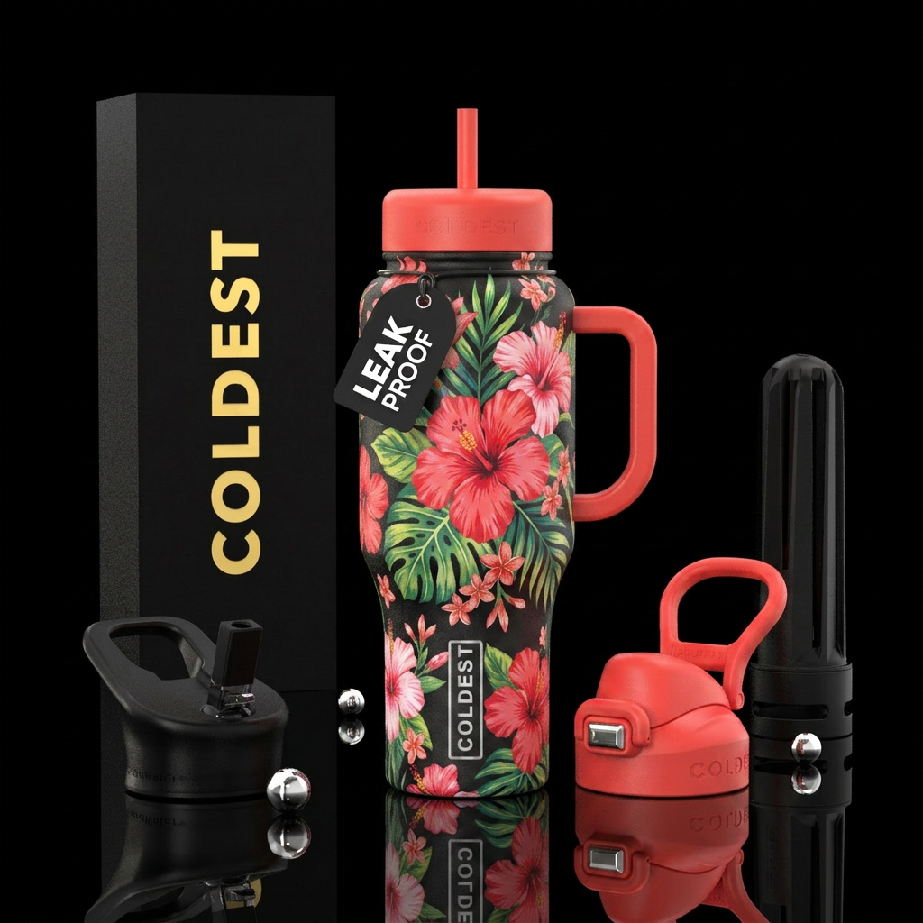 hibiscus water bottle design