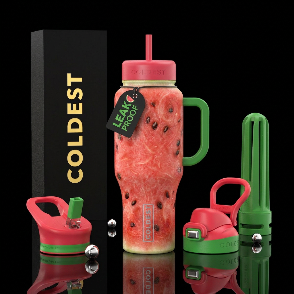 Watermelon water bottle design