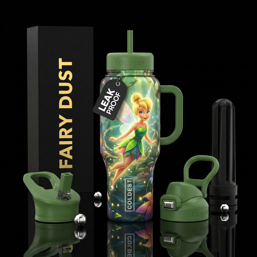 tinkerbell water bottle design