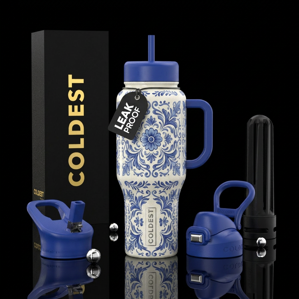 flora azul water bottle design