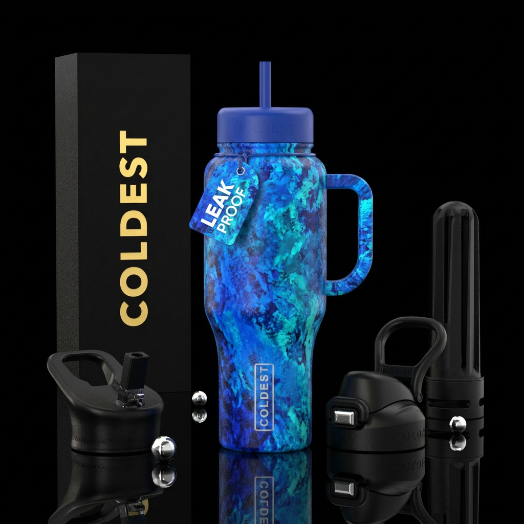 all the blues water bottle design