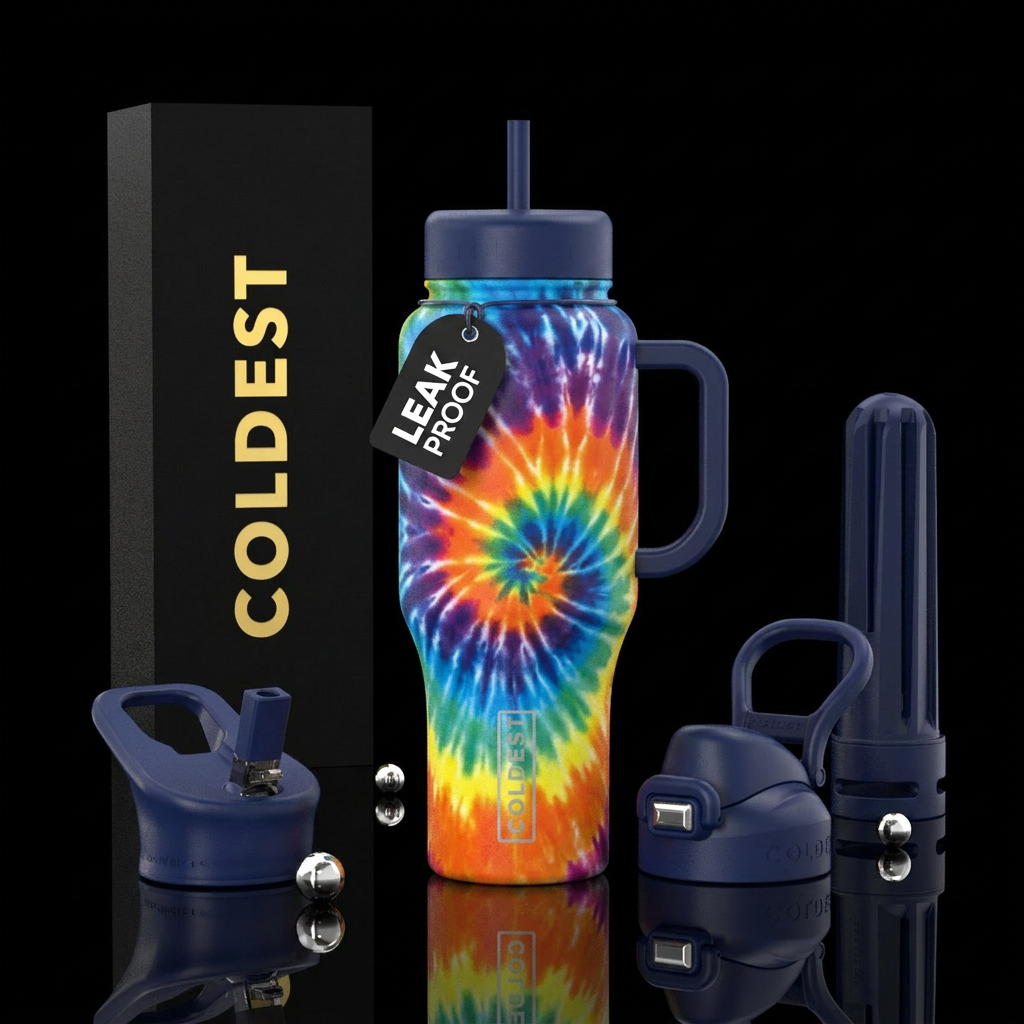 tie dye water bottle design