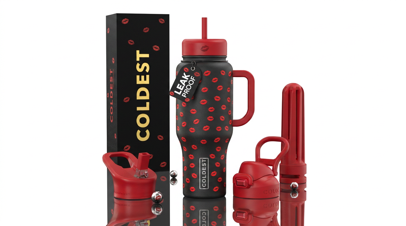 Read my lips water bottle design