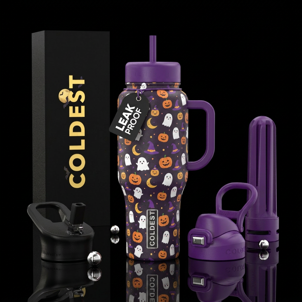 cute Halloween design water bottle design