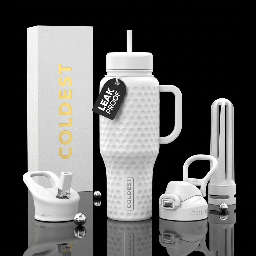 Golf ball water bottle design