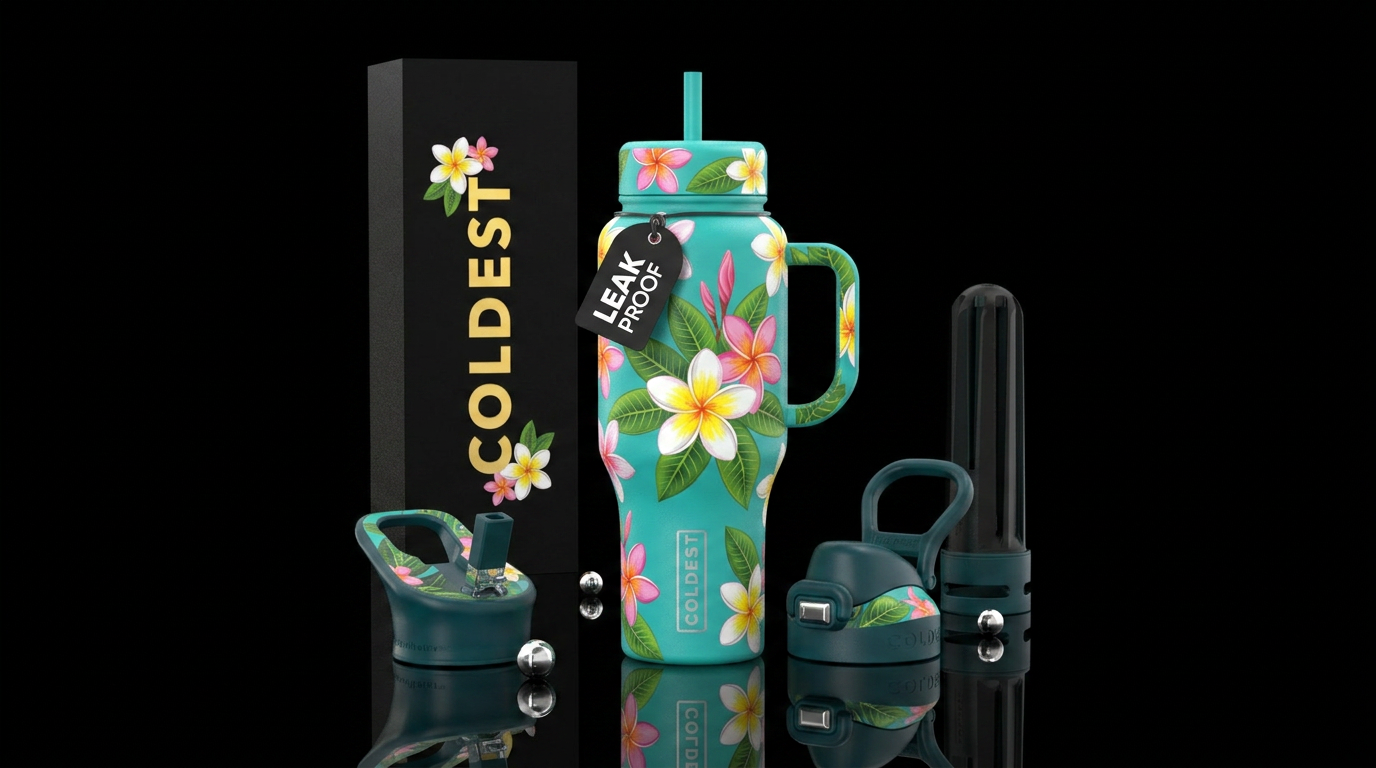plumerias water bottle design