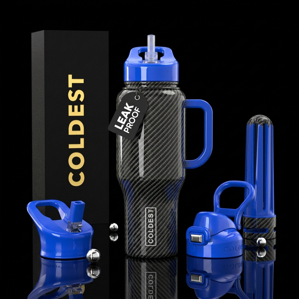 Carbon fiber water bottle design