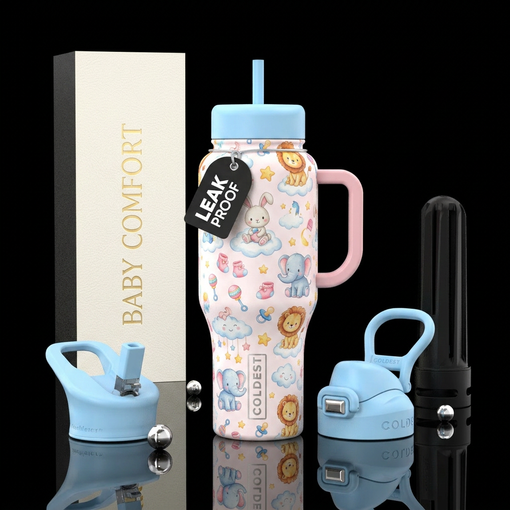 Baby themed water bottle design
