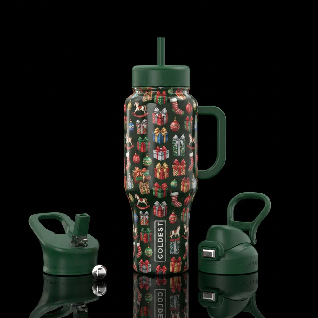 christmas gifts water bottle design