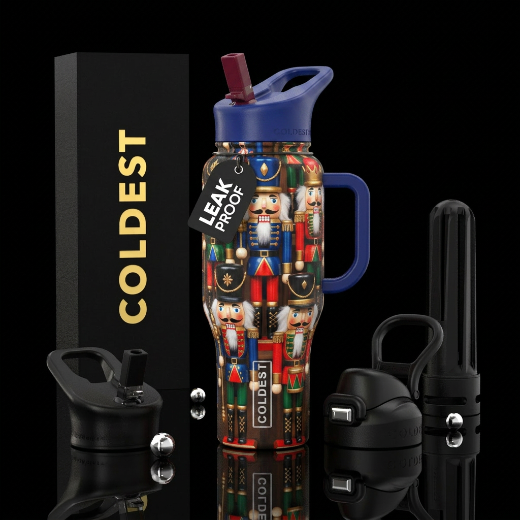 nutcrackers water bottle design