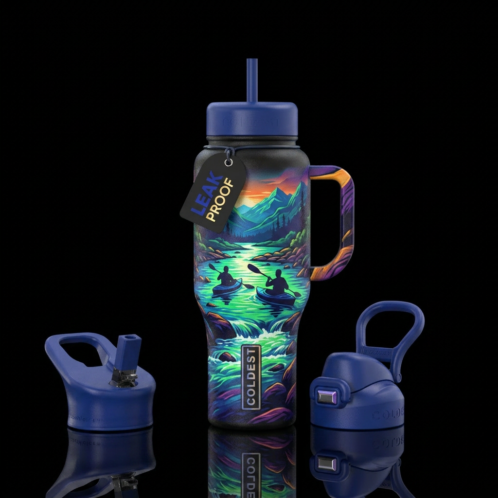 Peaceful Easy Feeling water bottle design