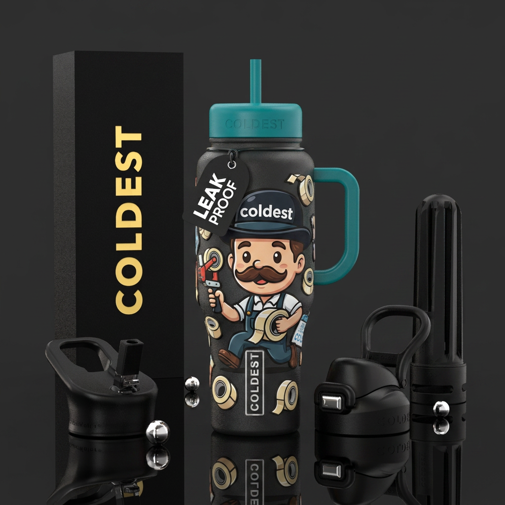 To much tape? Never - Gio water bottle design