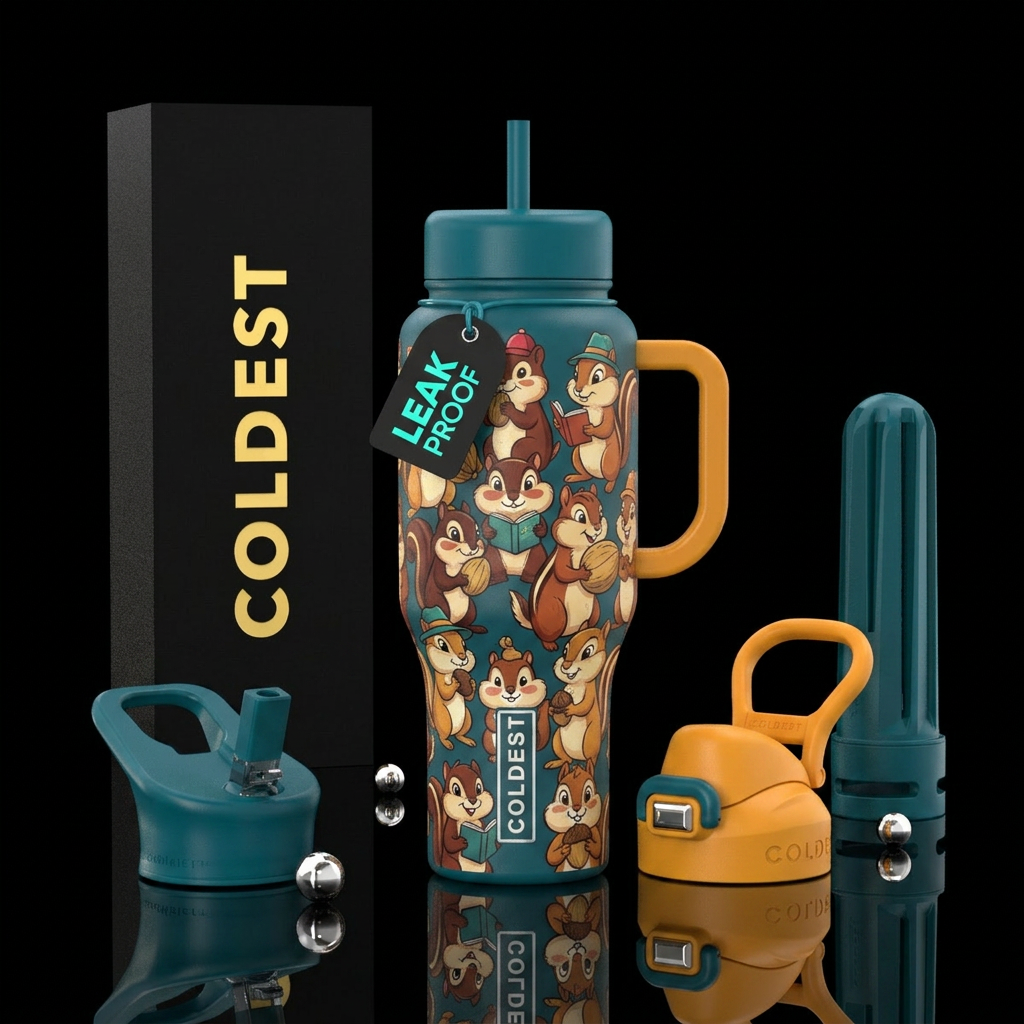 Here chippy! water bottle design