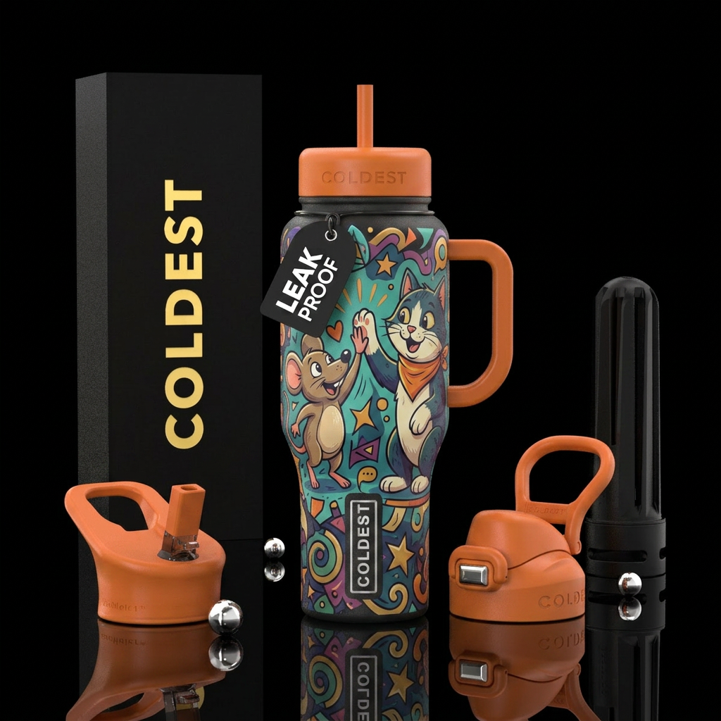 High five water bottle design
