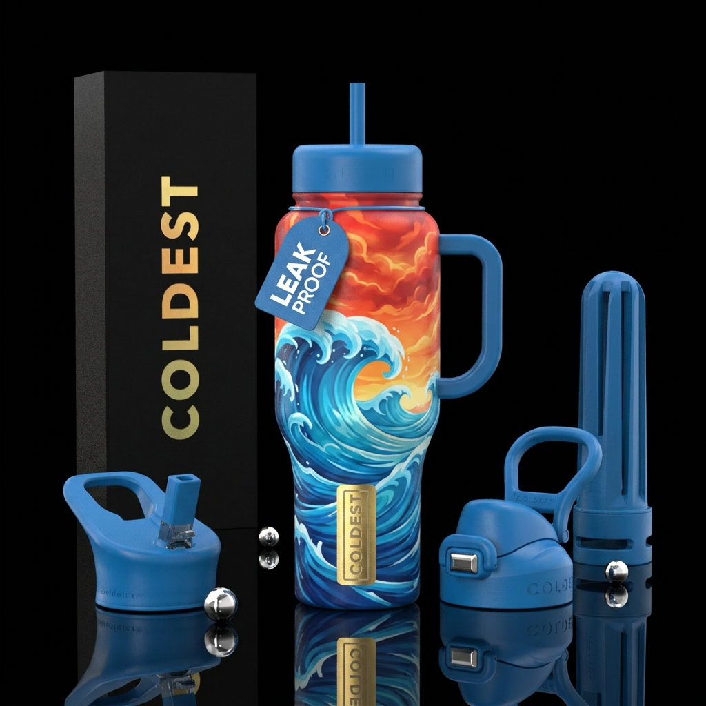 Coldie Wave water bottle design