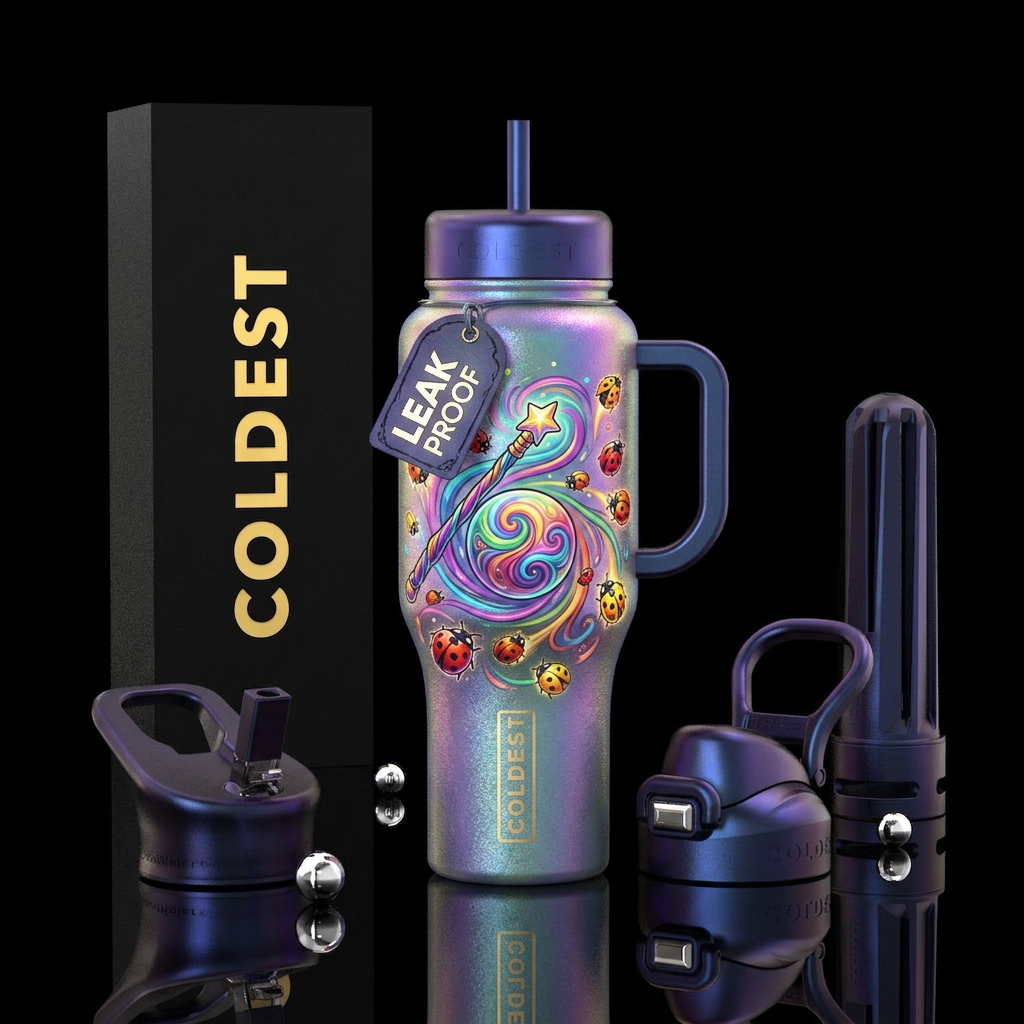 Magic of the wand water bottle design