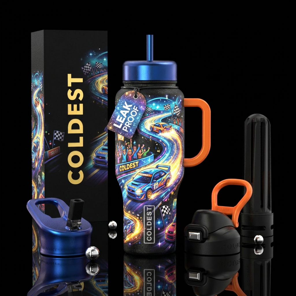 Lets rally! water bottle design