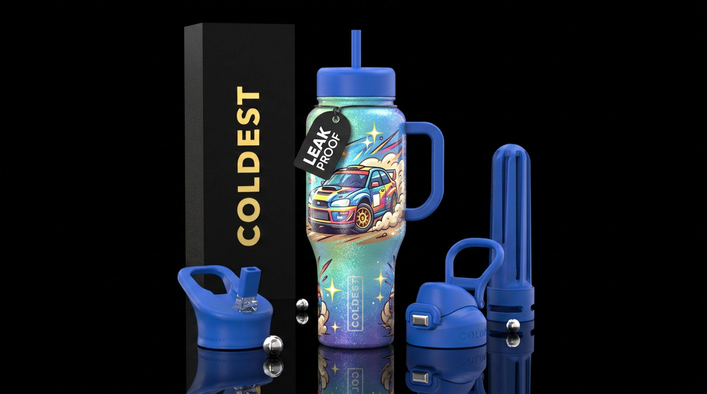 Lets go! water bottle design