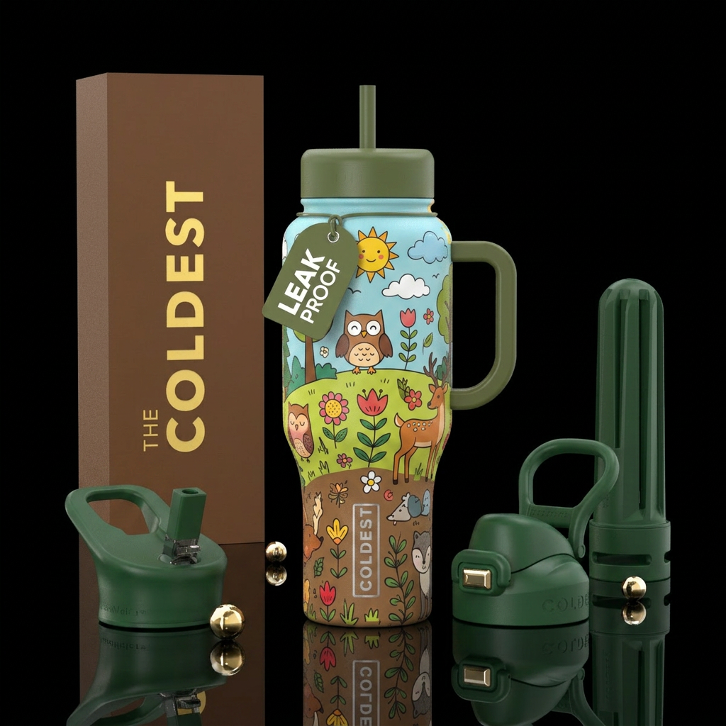 A taste of nature water bottle design