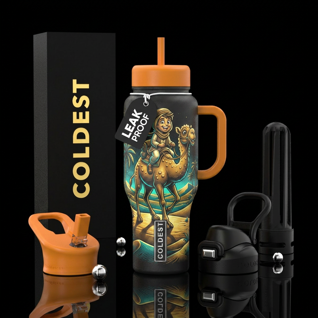 camel ride water bottle design