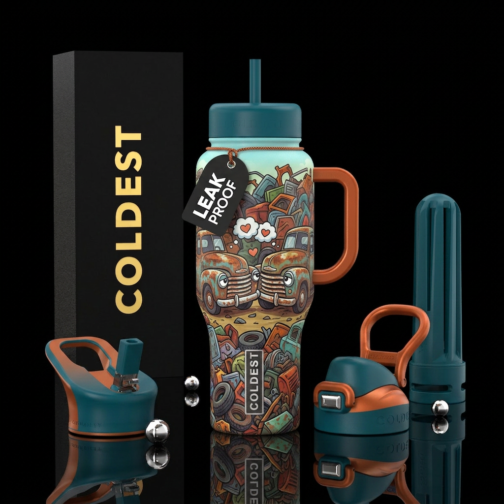 Happy together water bottle design