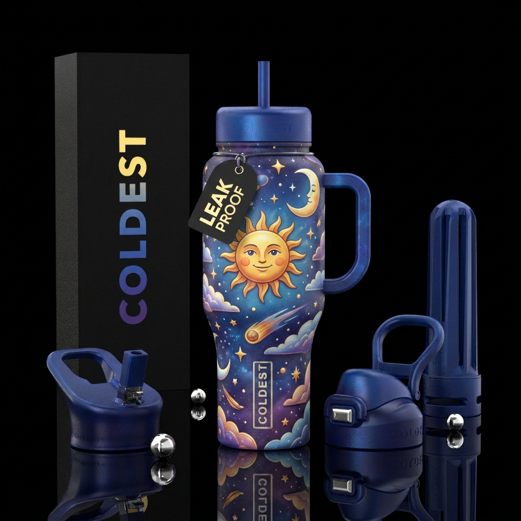 in the sky water bottle design