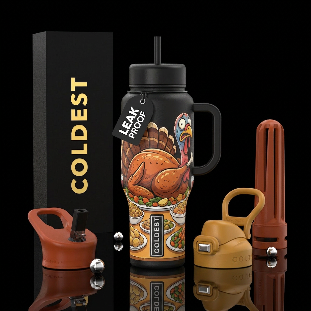 The turkey is alive! water bottle design