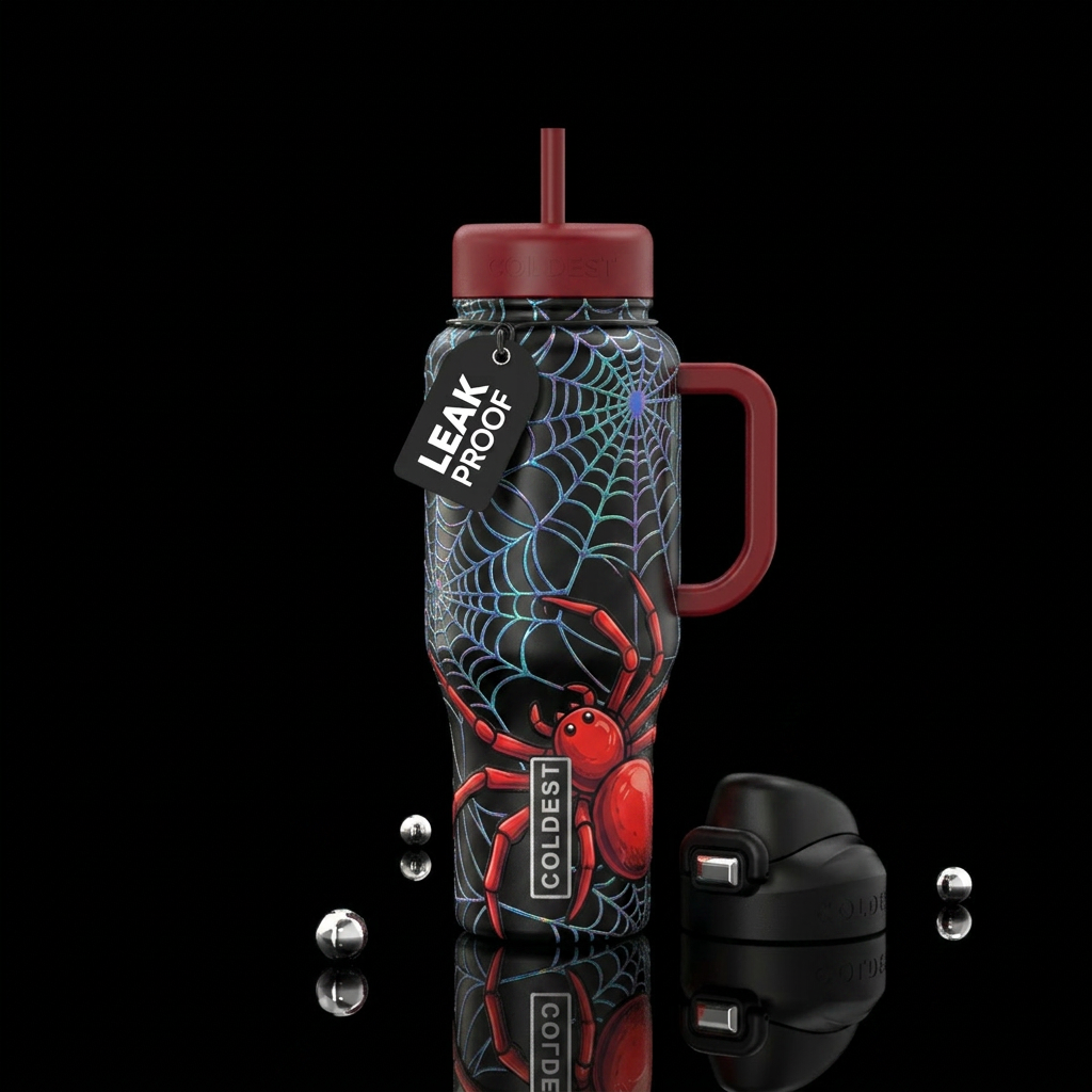 moonlight webs water bottle design