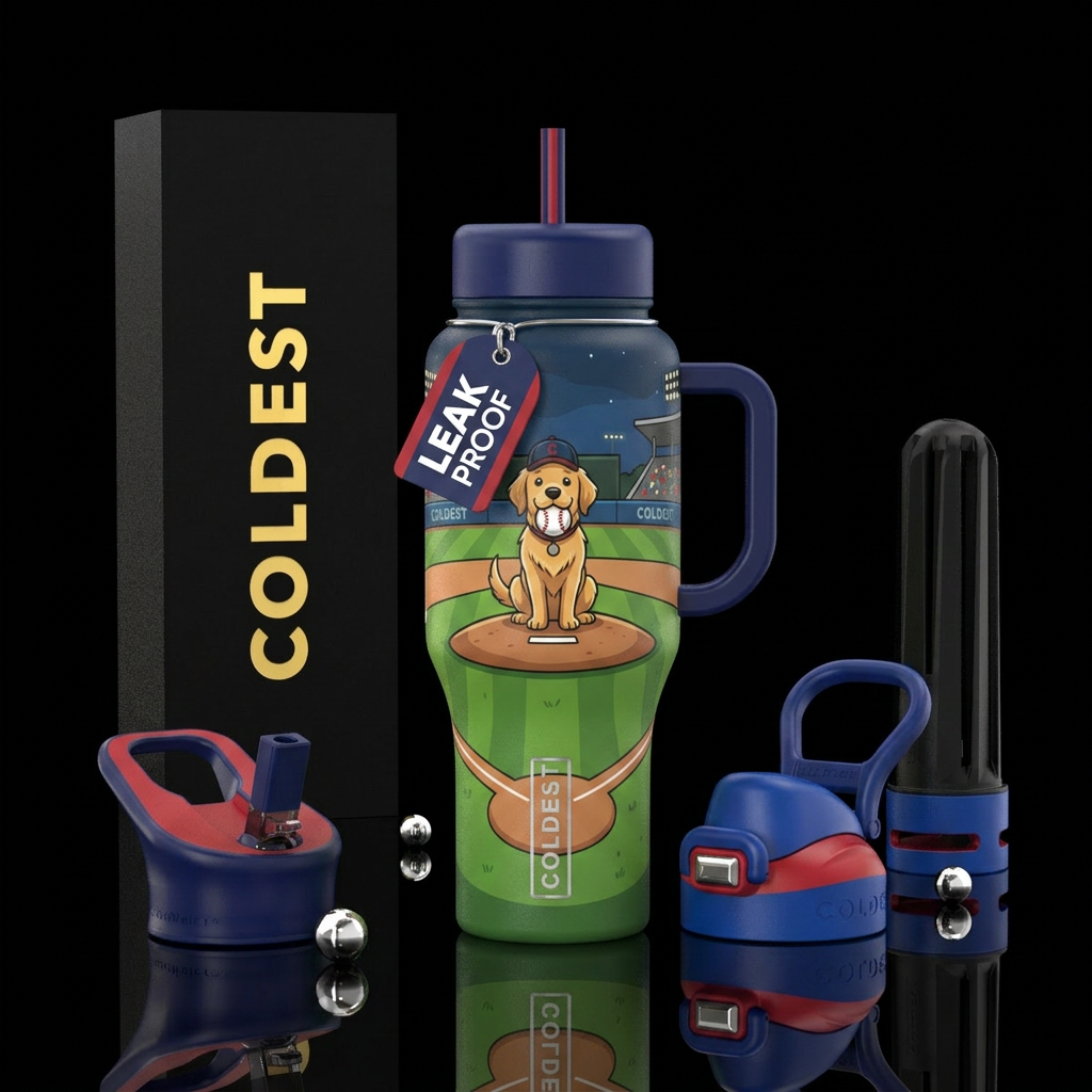 lets play ball water bottle design