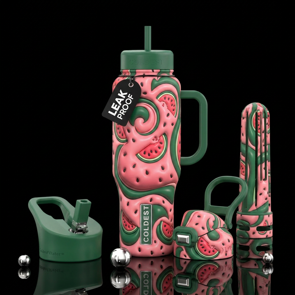 Summer time water bottle design