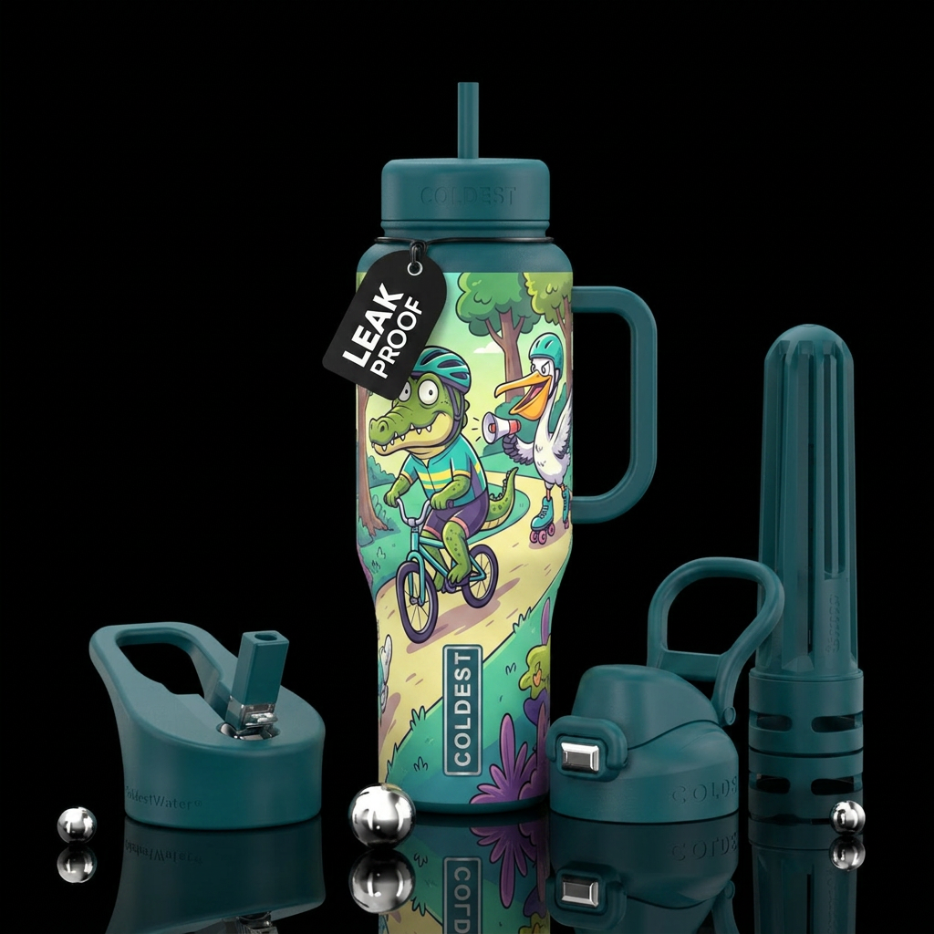 Get back here water bottle design