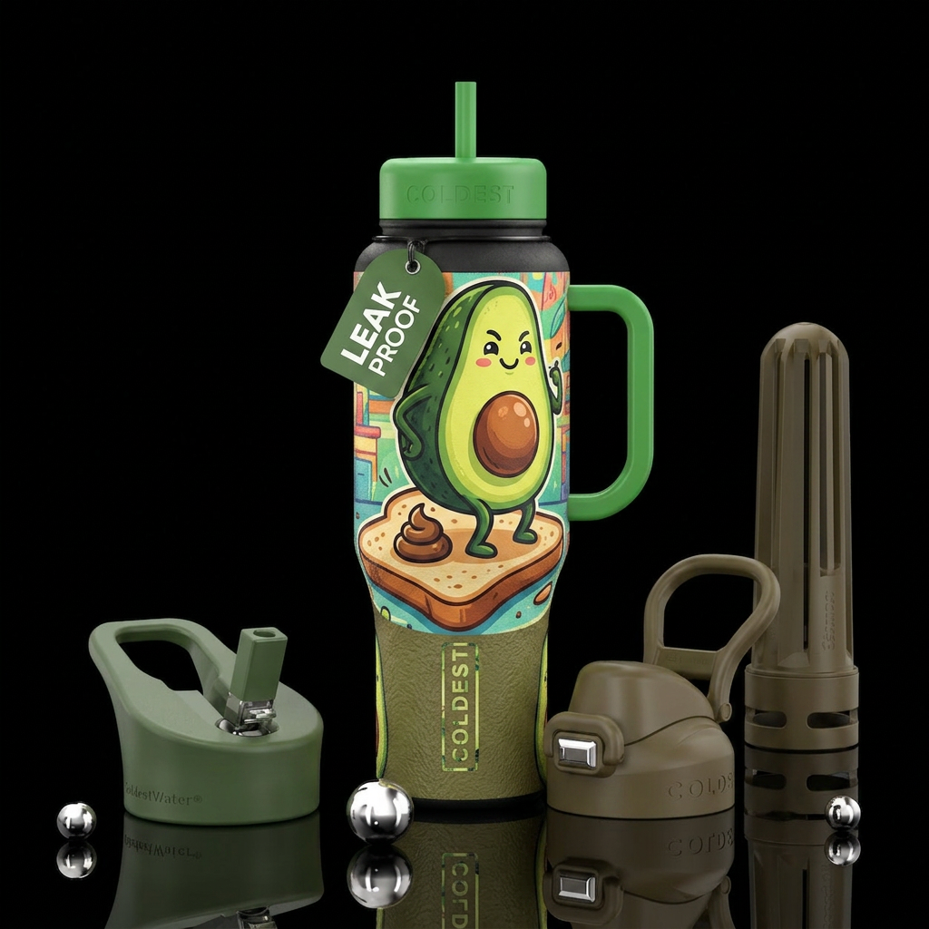 Have some guacamole water bottle design