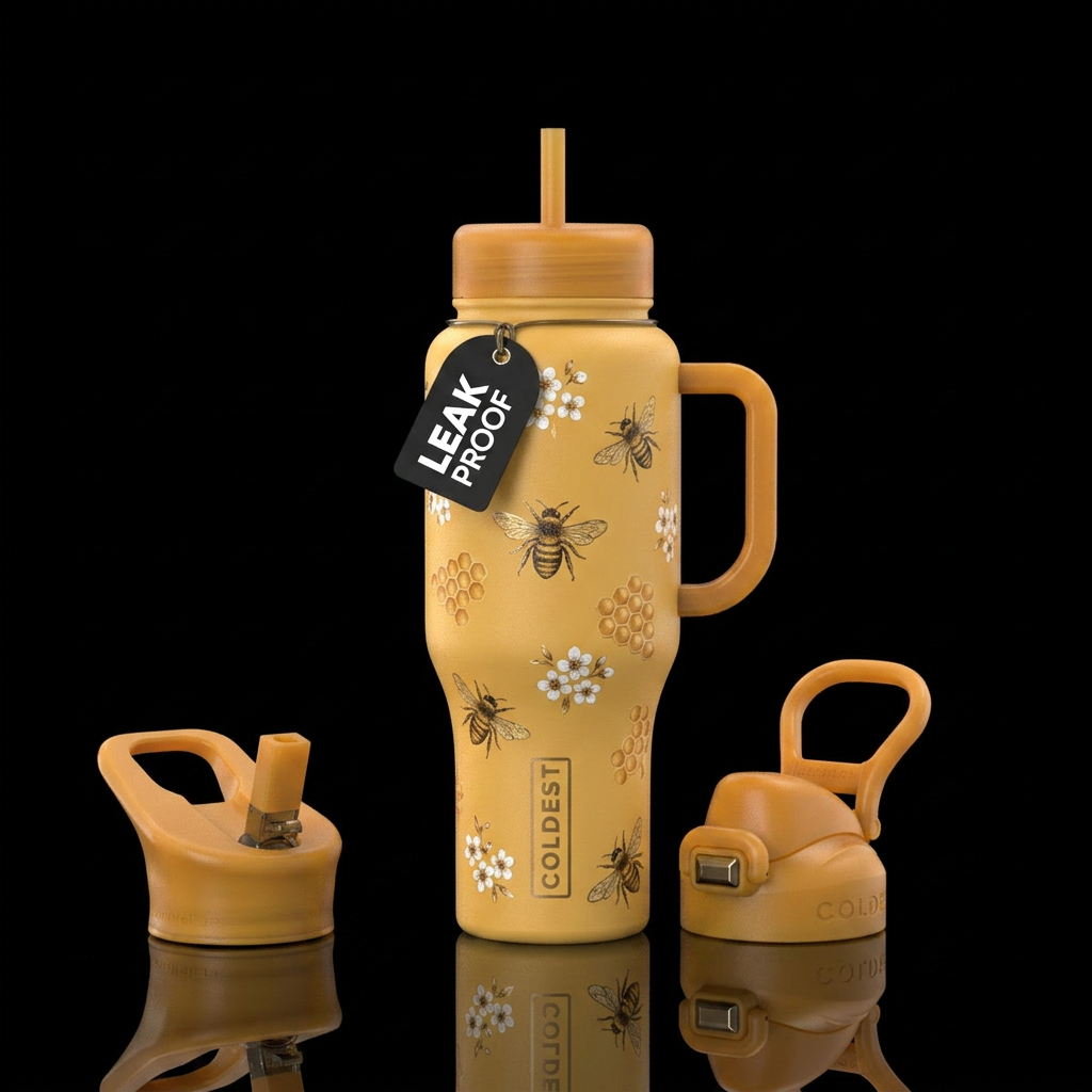 Honeybees water bottle design