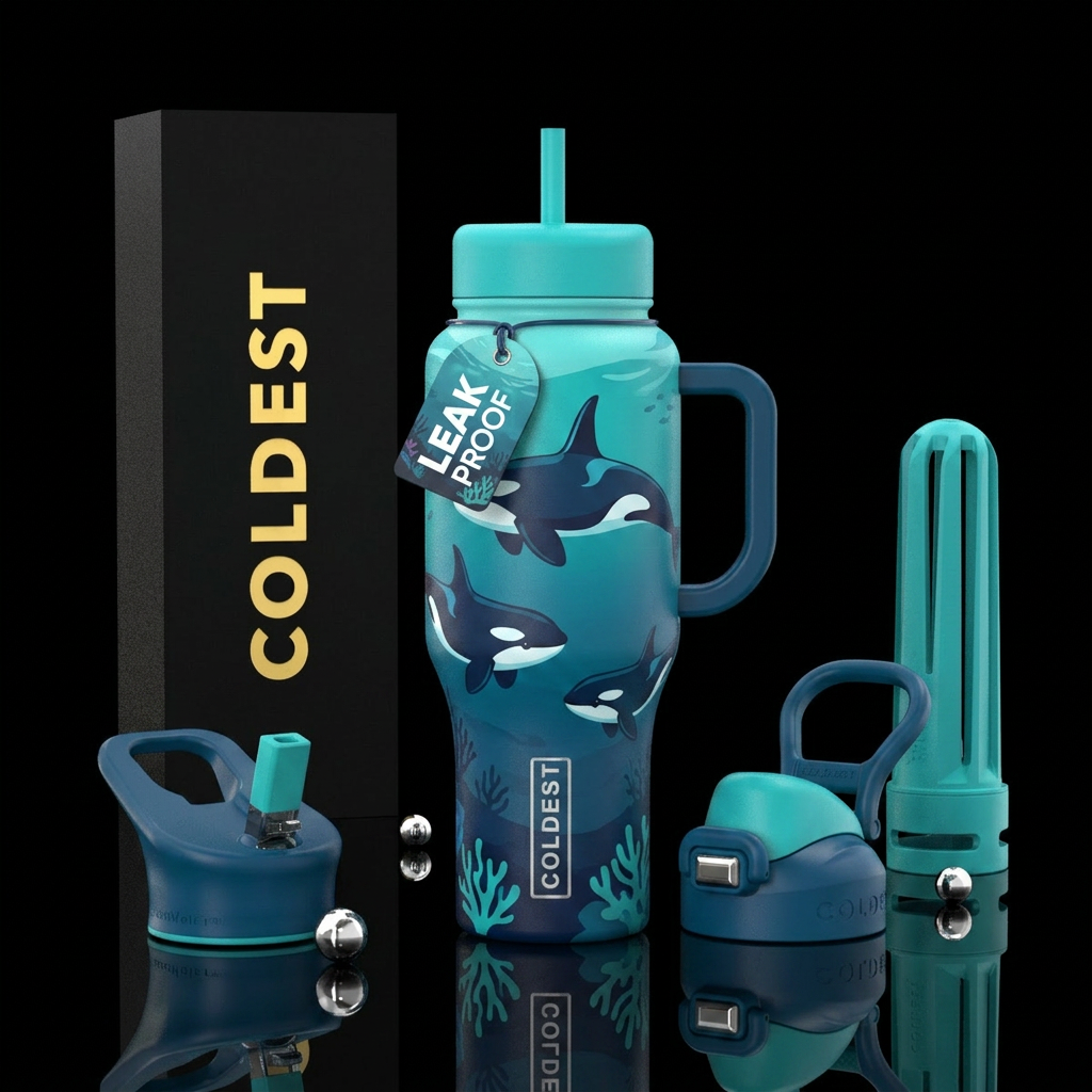 Orca Pod water bottle design
