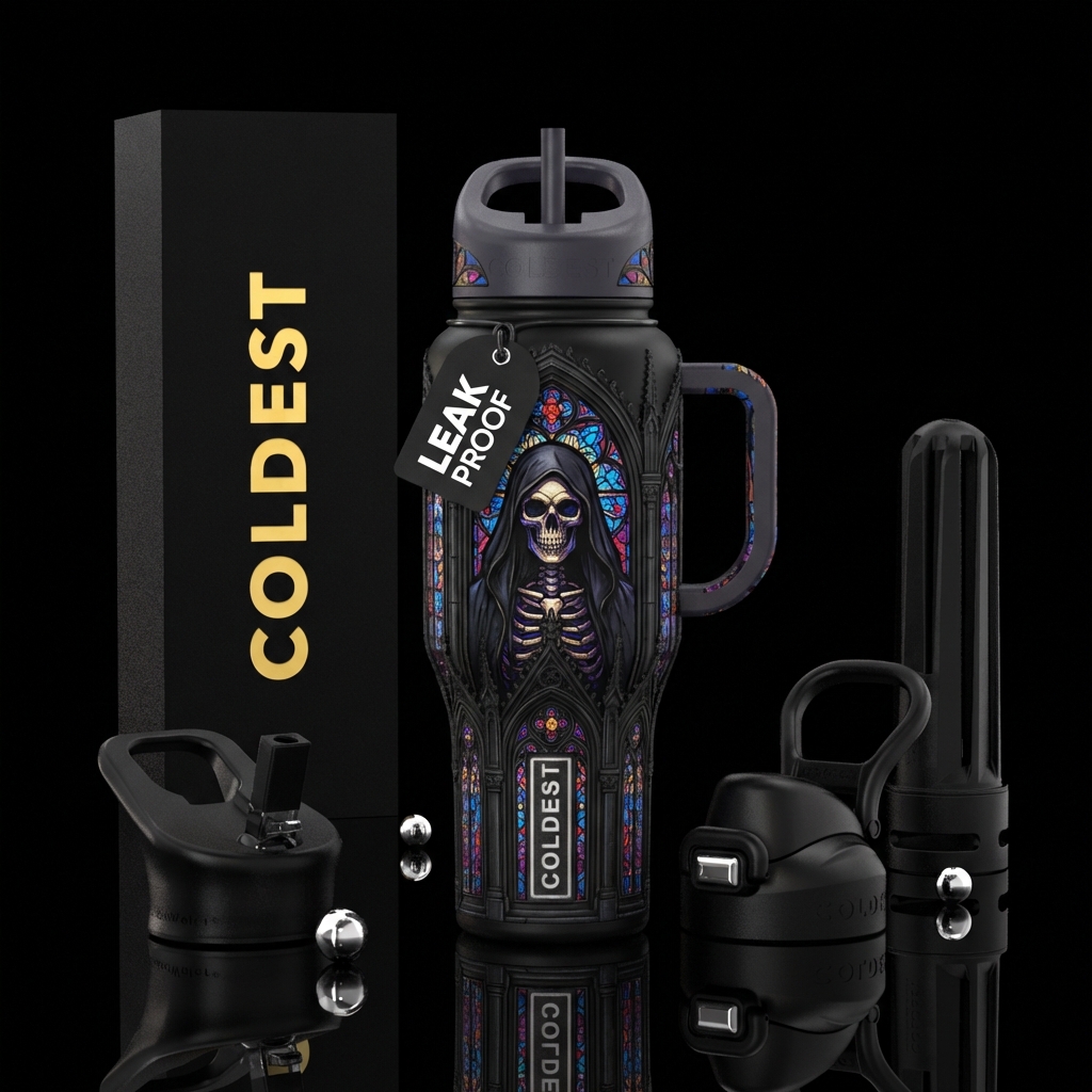 Reaper of the Night water bottle design