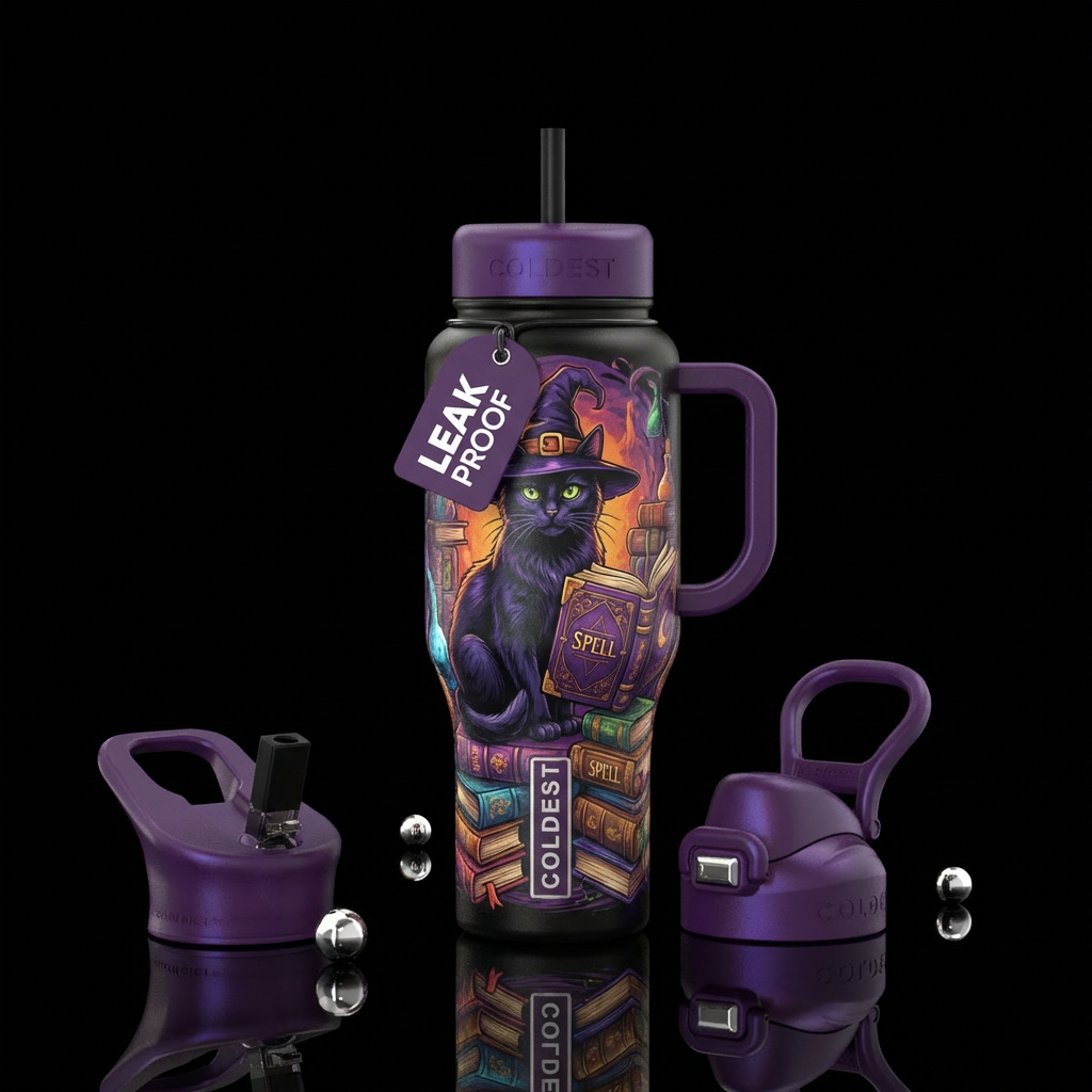 Spooky Void water bottle design