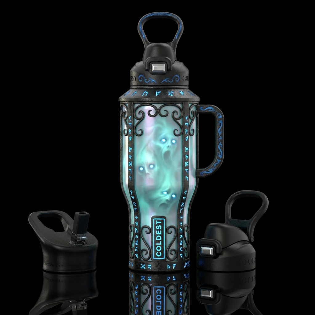 Trapped for Eternity water bottle design