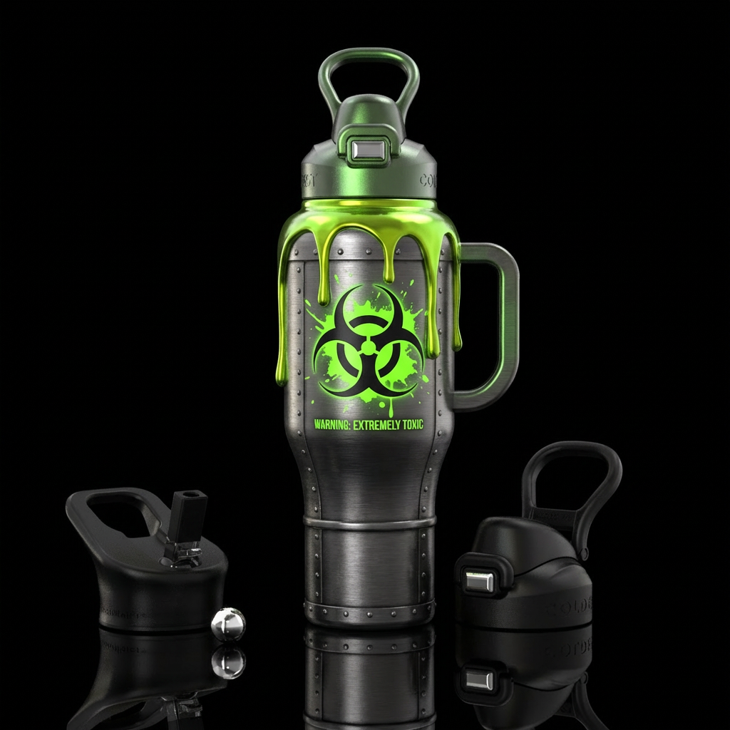 Toxic Goo water bottle design