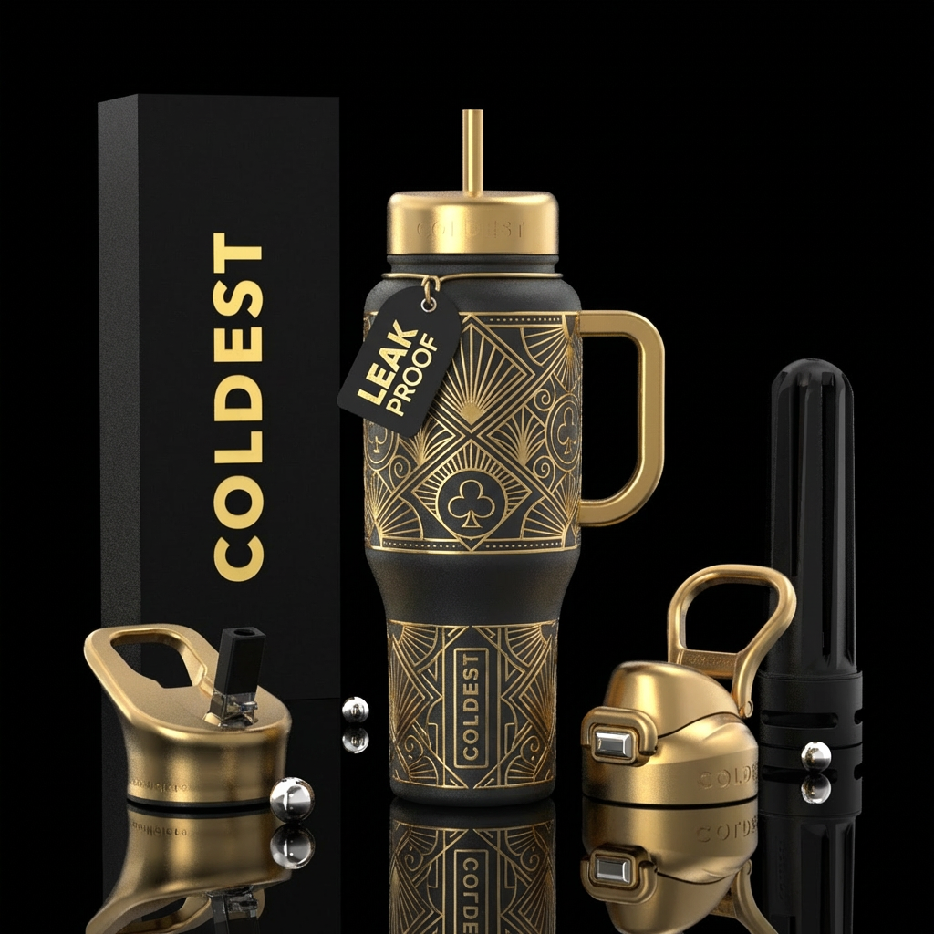 Gatsby's Envy water bottle design