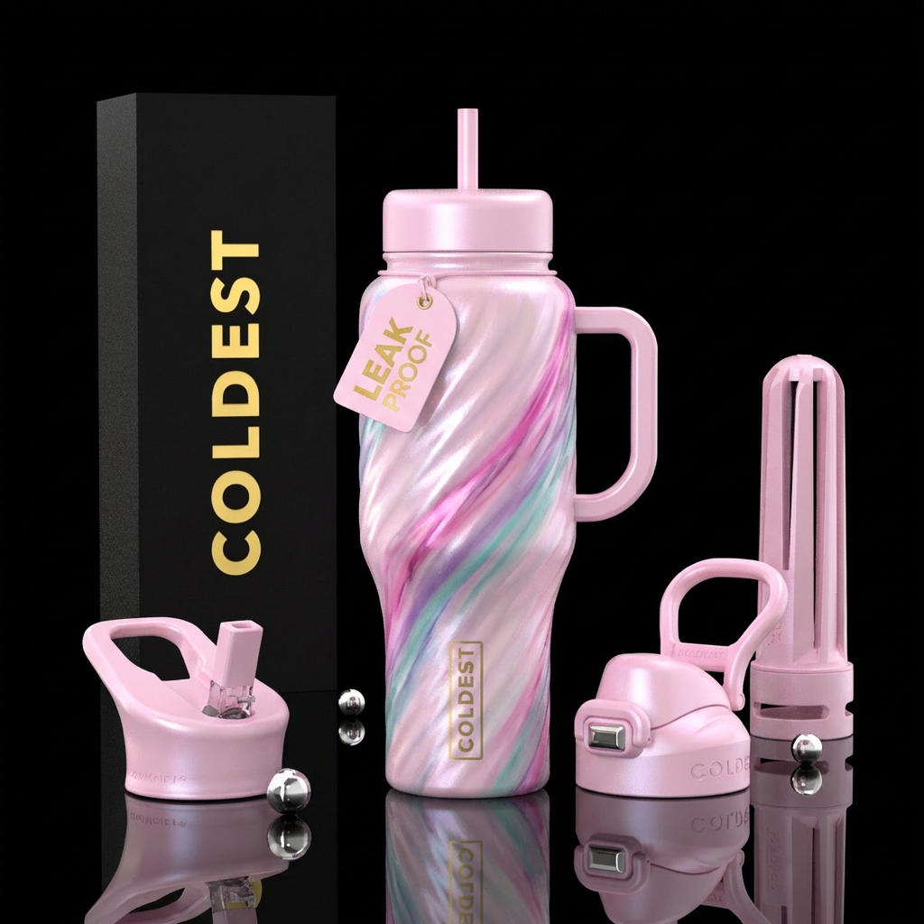 Pink Pony Club water bottle design