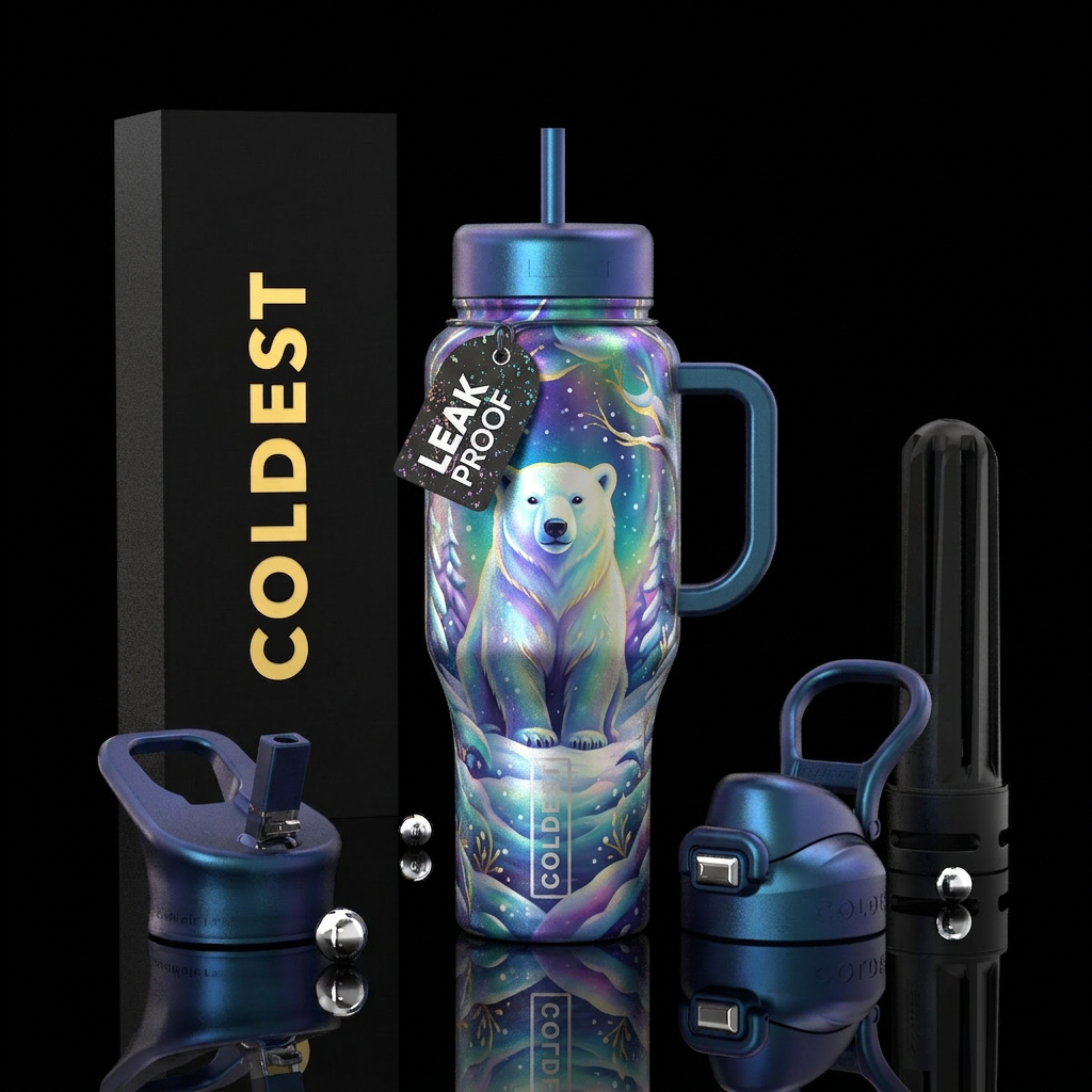 Polar Aurora v2 water bottle design