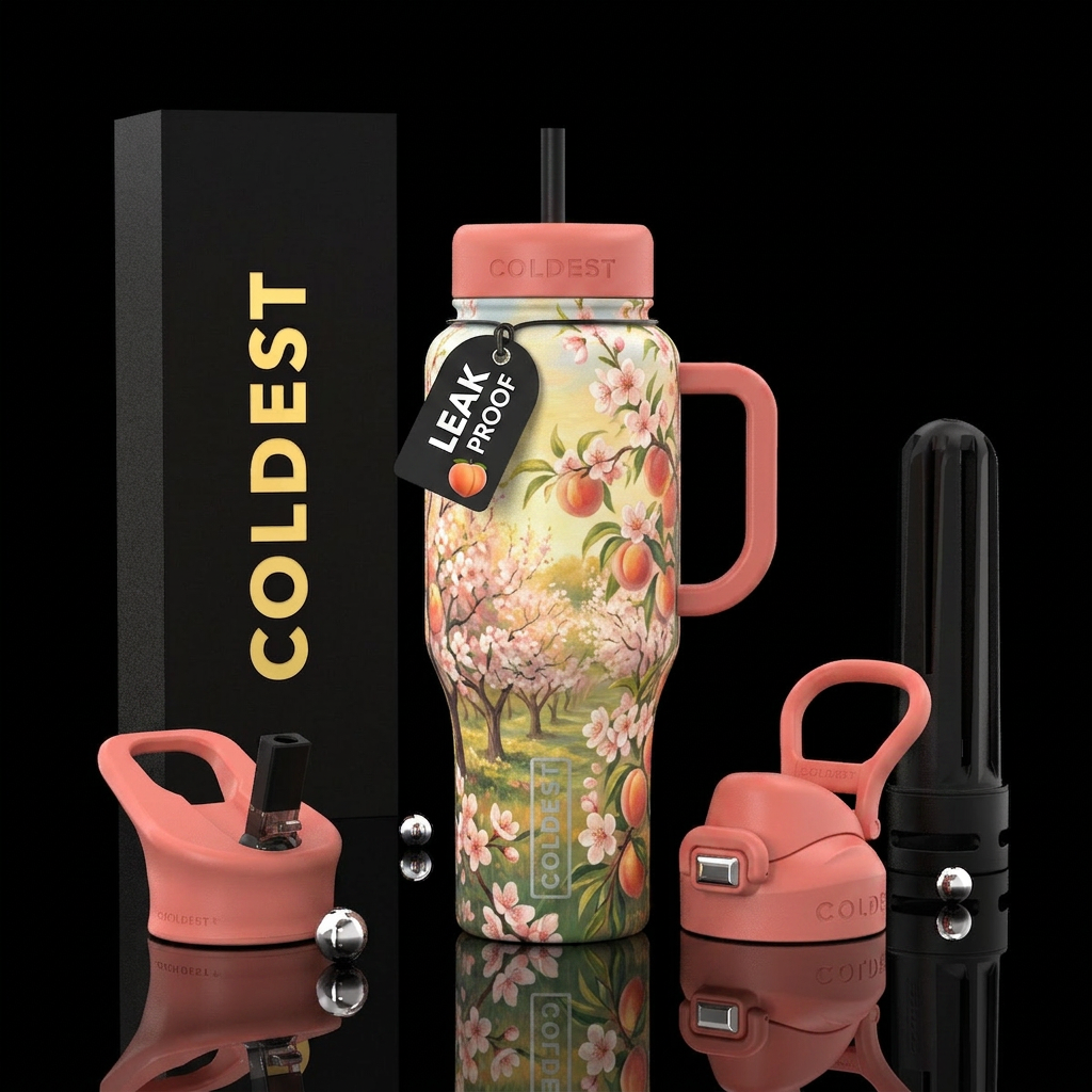 Blooming Orchard water bottle design