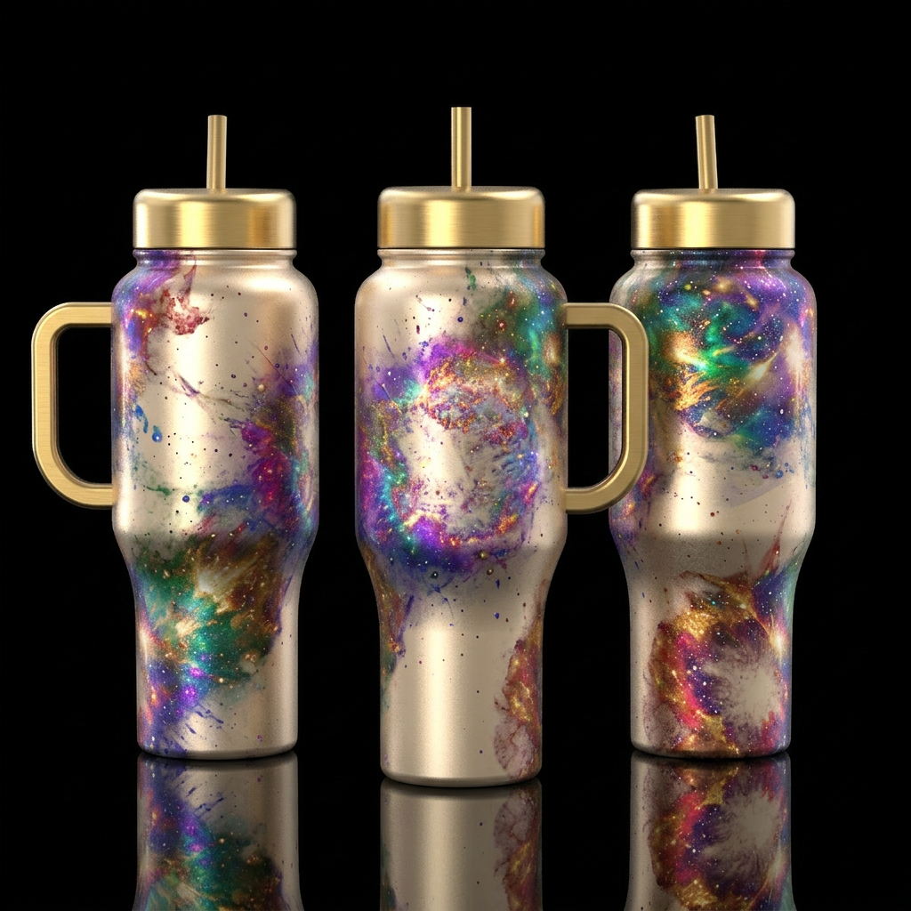 Champagne Supernova v2 water bottle design