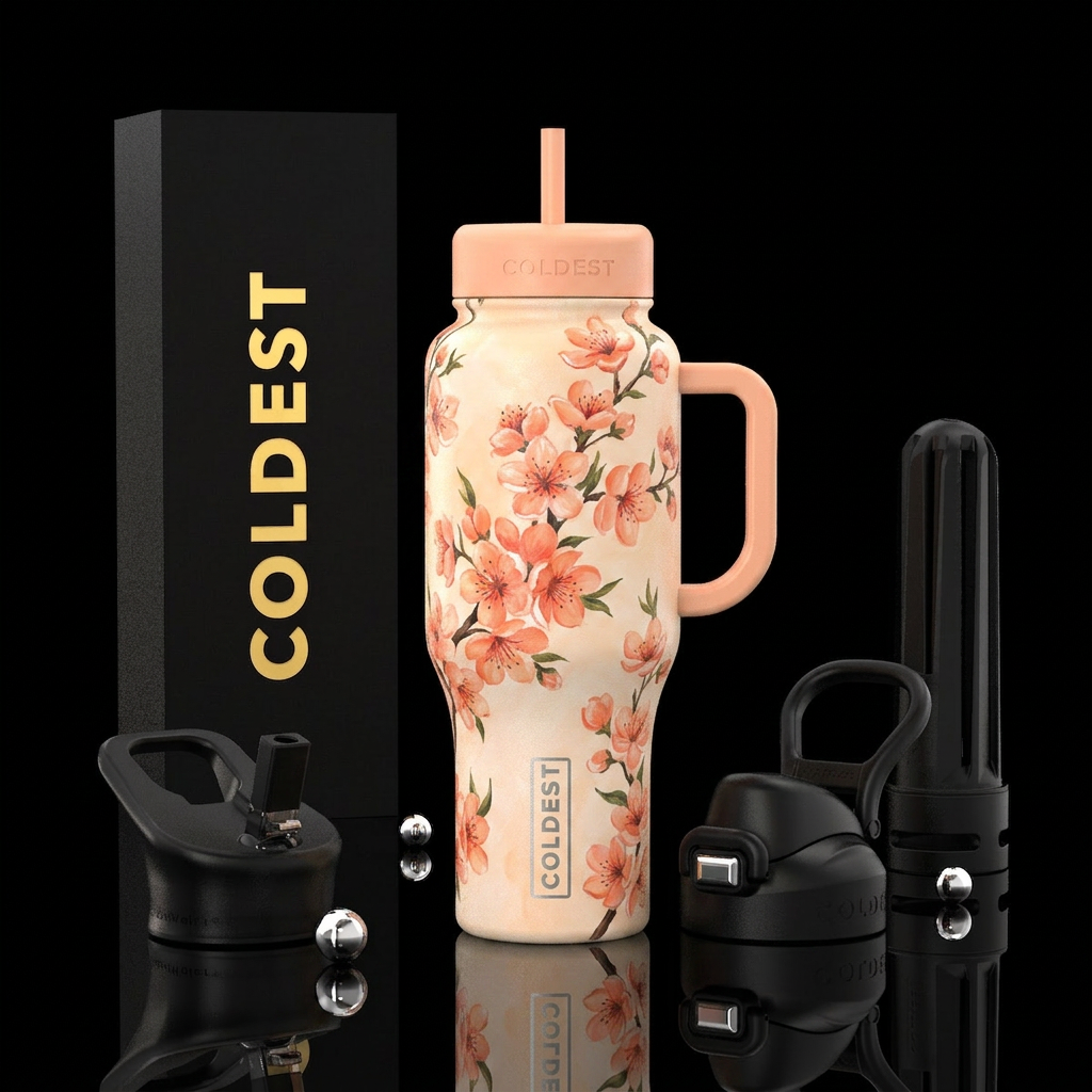 Perfect Peach water bottle design