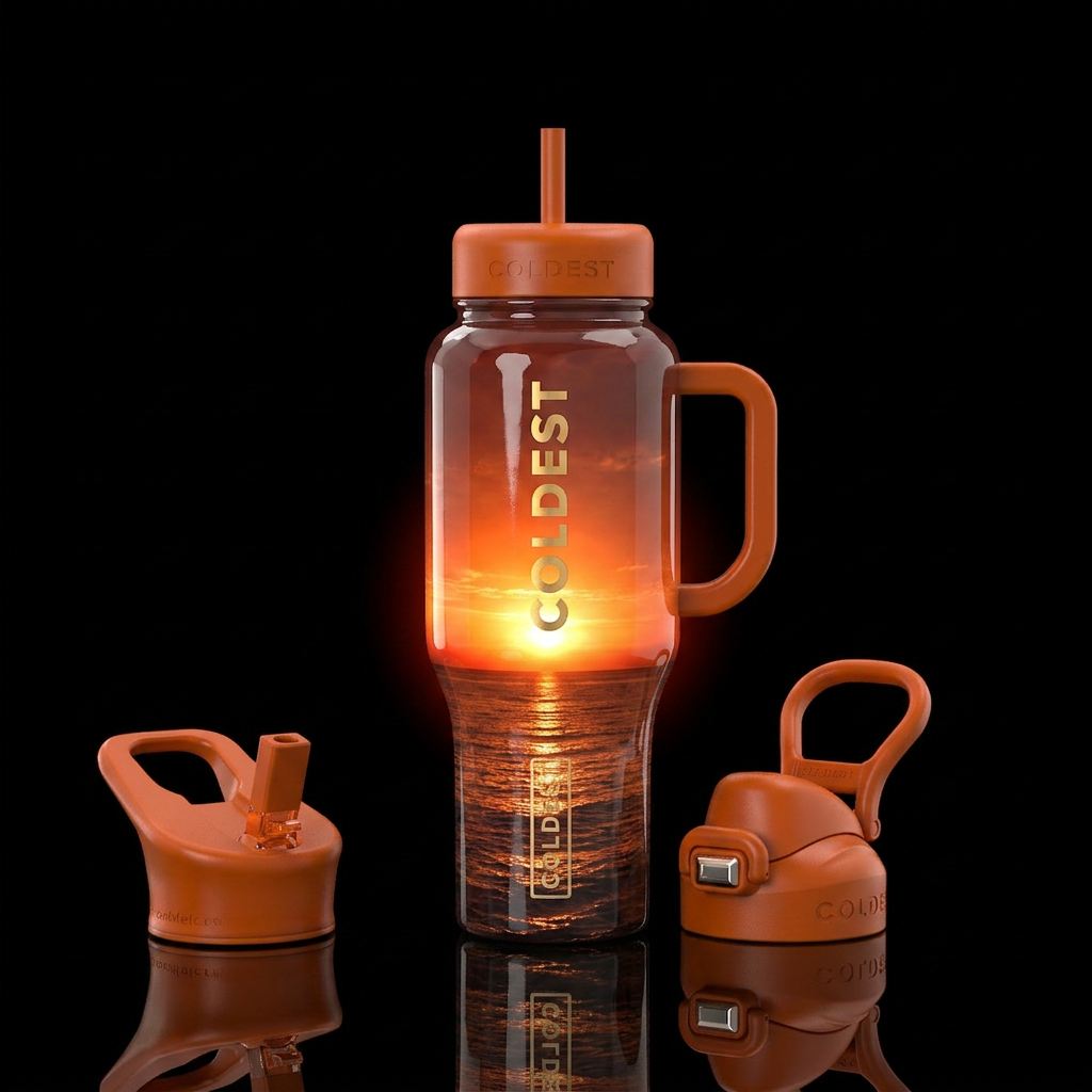 To-Sea-A Sunrise water bottle design