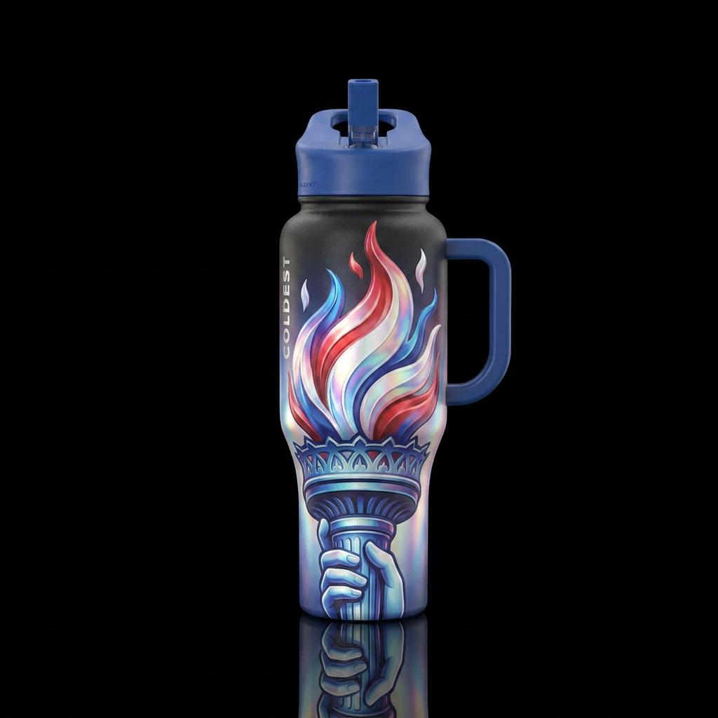 Lady Liberty v2 water bottle design
