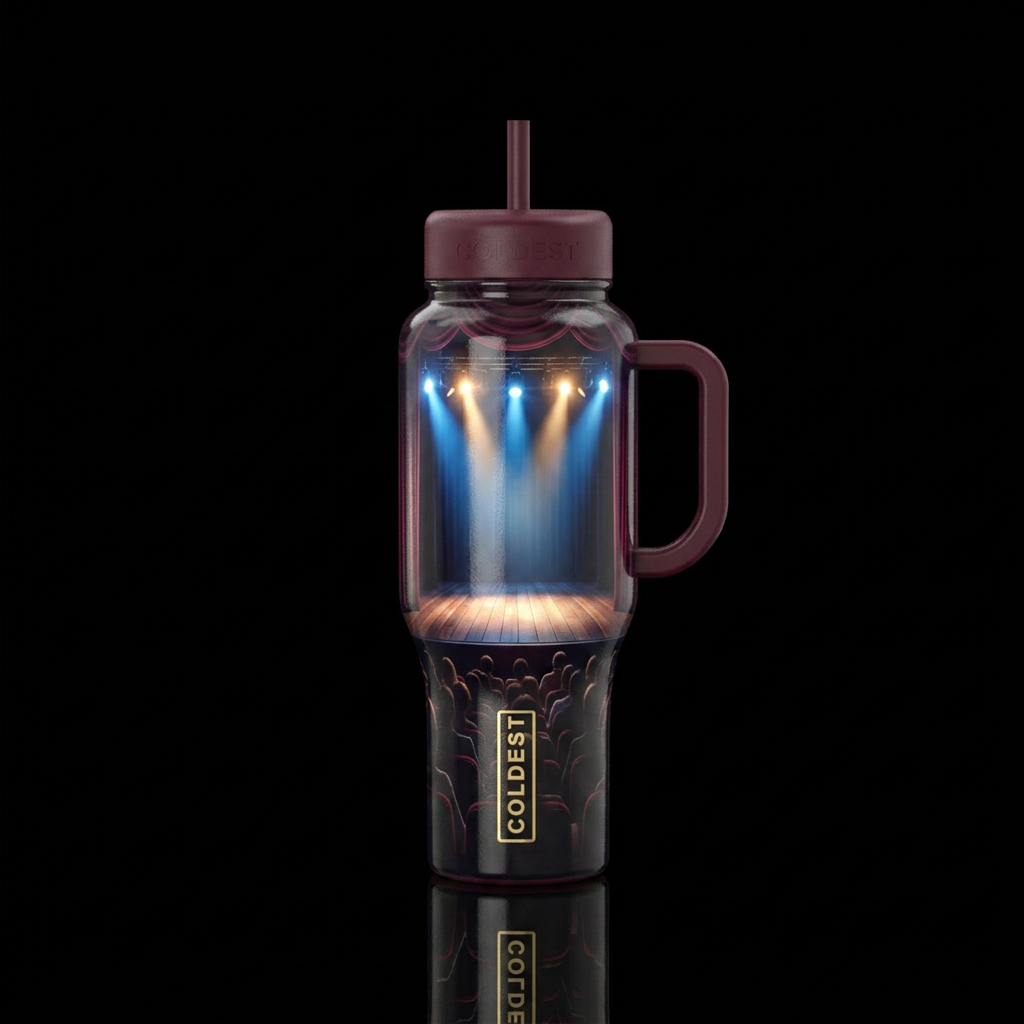 Super Trouper water bottle design