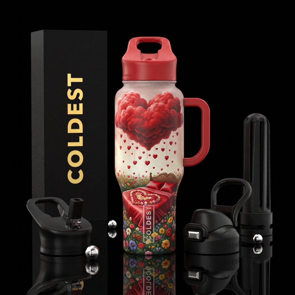 Lay all your love on me v2 water bottle design