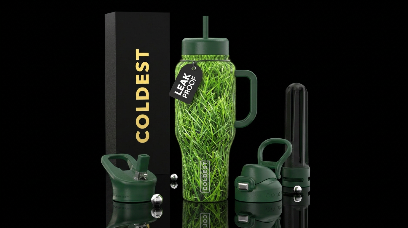 Grass bottle water bottle design
